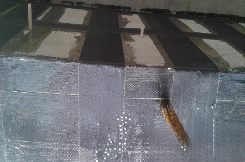 卧龙楼板使用碳纤维加固